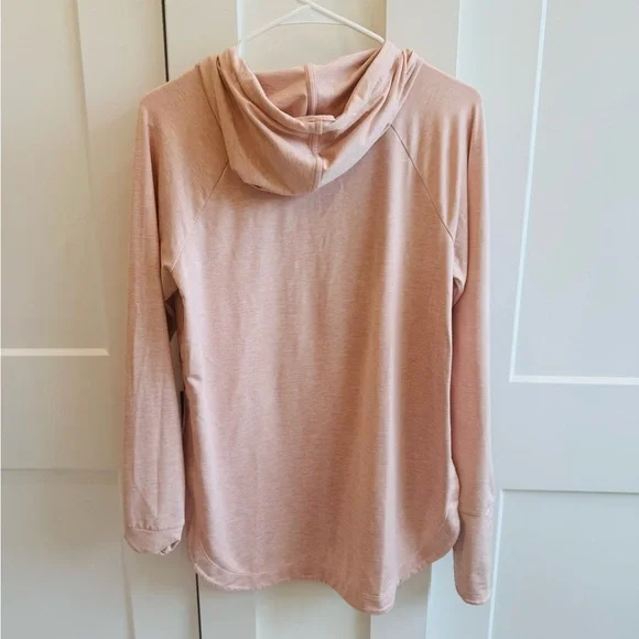 Athleta Tech Long Sleeve Hoodie in Blush Size M - Picture 6 of 8